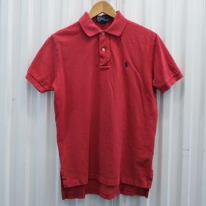 Polo Ralph‎ Lauren Mens Red Short Sleeve Cotton Polo Shirt Size Small